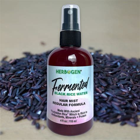 Black Fermented Rice Water Spray Black Rice Water Hair Growth Herbal