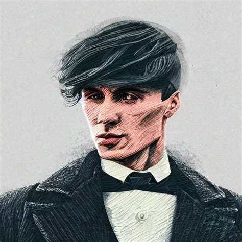 KREA A Portrait Of Thomas Shelby From The Peaky Blinders In Front Of