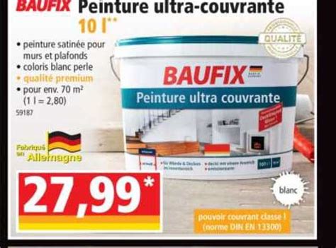 Offre Peinture Ultra Couvrante L Baufix Chez Norma