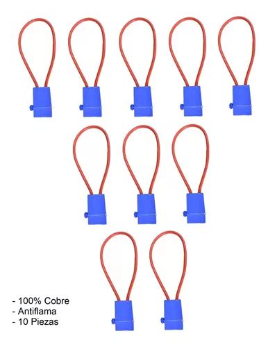 Porta Fusible Clavija Reforzado Calibre 12 100 Cobre 10pz Meses Sin