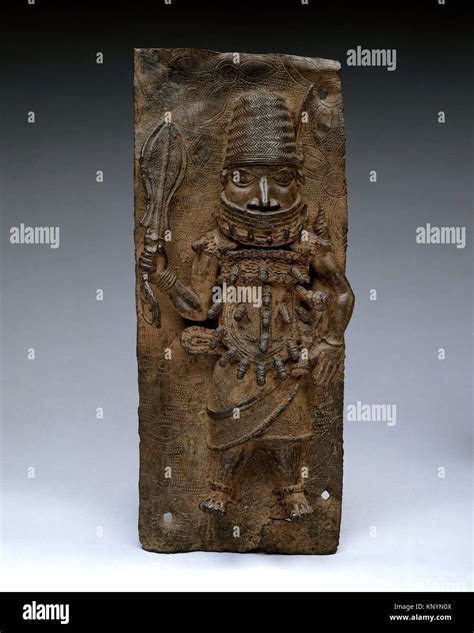 Plaque Warrior Chief Date Th Th Century Geography Nigeria