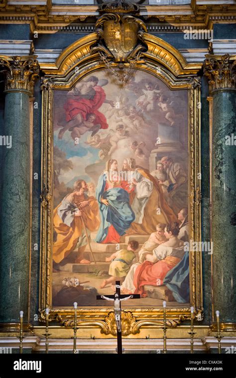 La Pintura Del Altar En La Iglesia De Santa B Rbara Salesas Reales