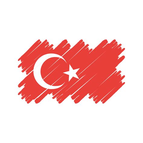 Turkey Flag Brush. National Flag 11081204 Vector Art at Vecteezy