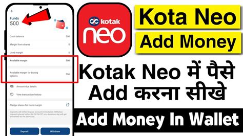 Deposit In Kotak Neo App How To Deposit Money In Kotak Neo Kotak