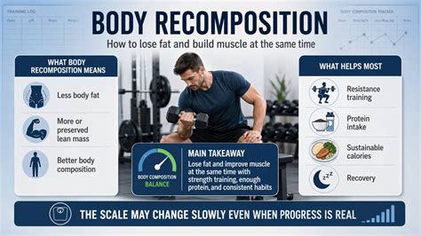 body recomposition   lose fat  build muscle safely