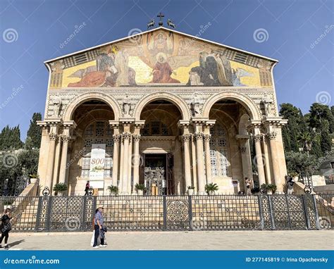 Church of All Nations in the Garden of Gethsemane Editorial Stock Image ...