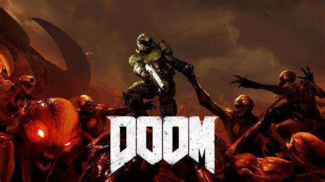 doom hd white game title lettering wallpaper wallpaperscom