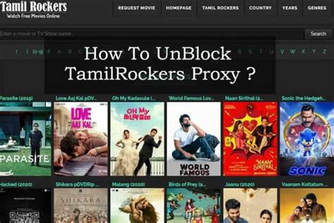 Tamilrockers Proxy Top Mirror Sites In How To Unblock It