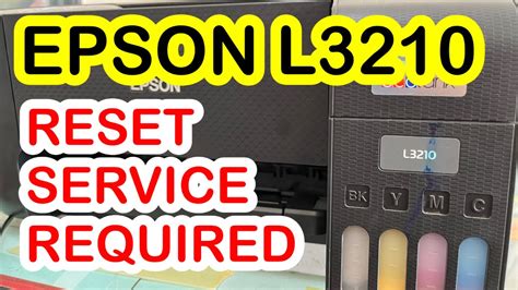 Epson L3210 Service Required How To Reset Youtube