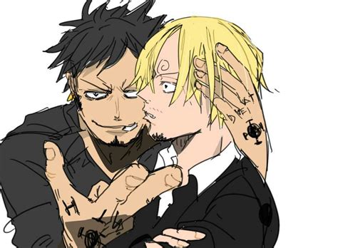 Trafalgar Law X Sanji Vinsmoke One Piece Love Ships Lawsan Sanlaw