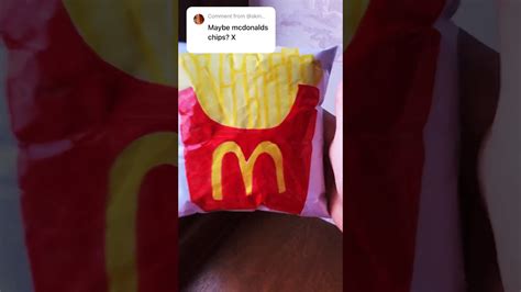 Mcdonalds Paper Squishy 🍟 Papersquishy Youtube