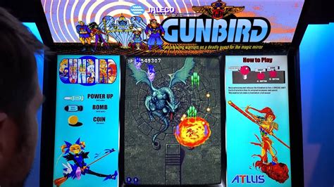 Gunbird Arcade Cabinet Mame Playthrough W Hypermarquee Youtube