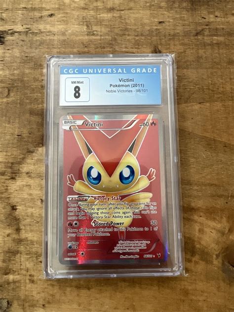 Cgc Strong Victini Noble Victories Full Art Ultra Rare