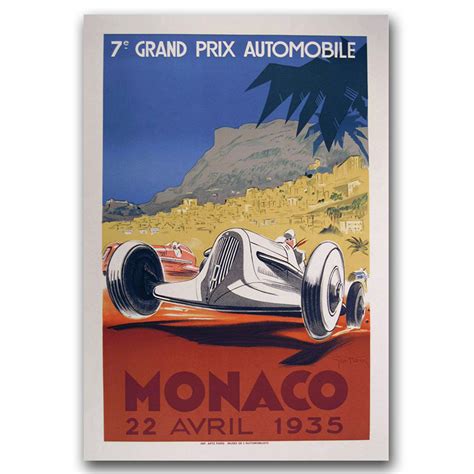 Plakat Do Pokoju Grand Prix Automobile Monaco A Vintageposteria