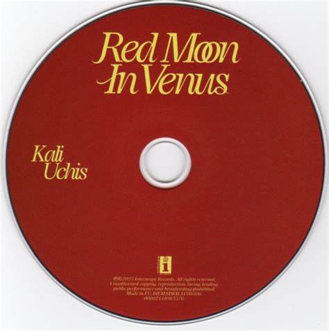 Kali Uchis - ‘Red Moon In Venus’ CD in 2023 | Kali uchis, Cd, Album covers