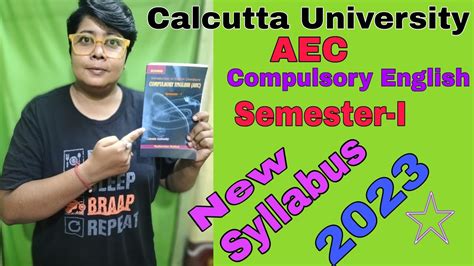 Compulsory English AEC Semester 1 New Syllabus For B A B Sc B