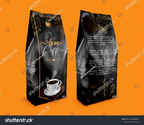 Luxury Coffee Packaging Design Template Stock Illustration 2280489411