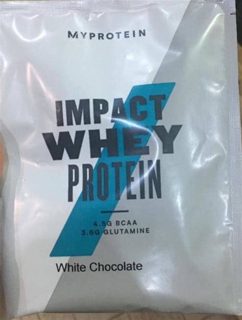 Impact Whey Protein White Chocolate Myprotein Kalorie Kj A Nutri N