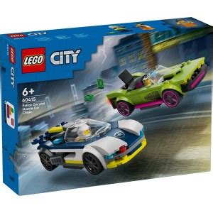 Lego City Urmarire Cu Masina De Politie Si Masina Puternica