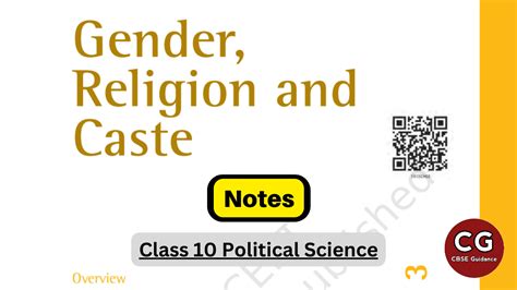 Gender Religion And Caste Class 10 Notes Cbse Guidance