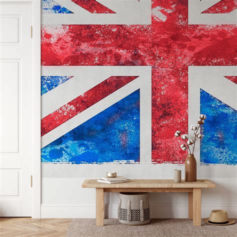 Union Jack Wallpaper | British and England Flag Wall Mural - Happywall