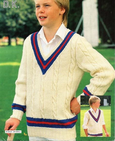 Mens Cricket Sweater Knitting Pattern Pdf Mens Cable V Neck Jumper