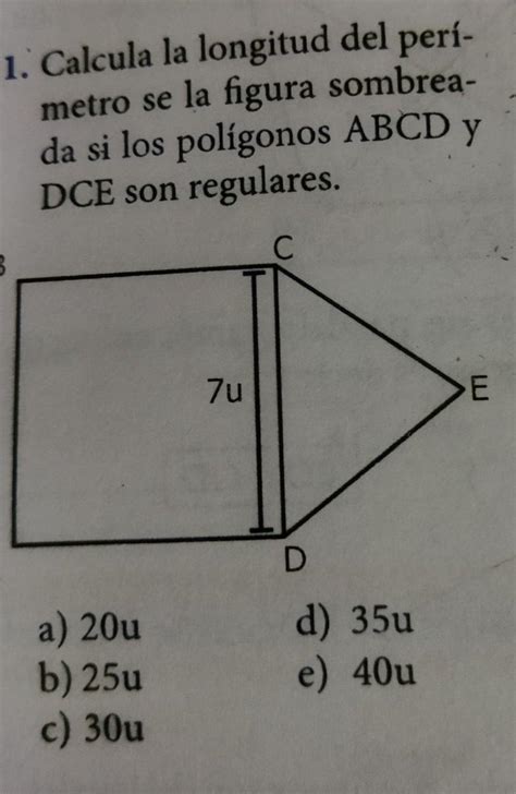 Calcula La Longitud Del Per Metro De La Figura Sombreada Da Si Los