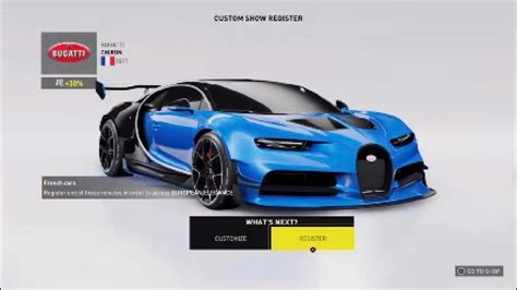 The Crew Motorfest Bugatti Chiron Customization European Elegance