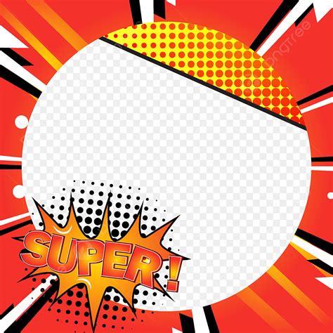 Comic Burst Clipart Vector Super Text Comic Burst Facebook Frame