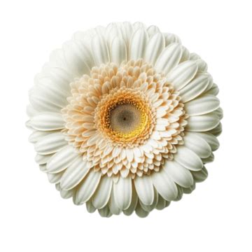 Gerbera Daisy Flower Isolated On Background With Generative Ai