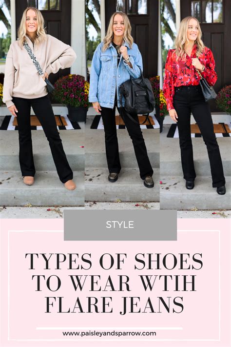 3 Types Of Shoes To Wear With Flare Jeans Paisley Sparrow