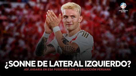 OLIVER SONNE como LATERAL IZQUIERDO con la SELECCIÓN PERUANA para la