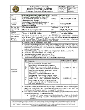 Fillable Online Negotiated Procurement Documents Fax Email Print