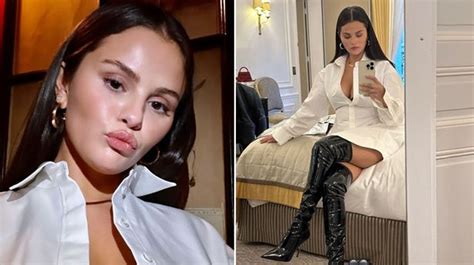 Selena Gomez Flaunts Stylish Thigh High Latex Boots 12thBlog