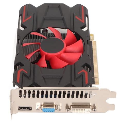 Vvikizy Carte Graphique HD7670 4GB DDR5 Ventilateur De Refroidissement