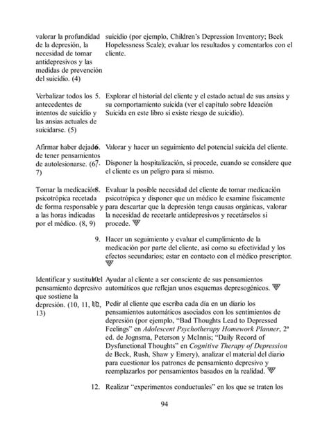 Planes De Tratamiento Para La Psicoterapia Con Adolescentes 1 Pdf