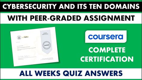 Cybersecurity And Its Ten Domains Coursera All Weeks Quiz Answers