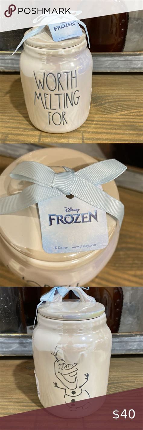 Rae Dunn Disneys Frozen Worth Melting For” Olaf Canister Frozen