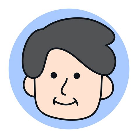 Father Avatar Man Icon Cartoon. Male Profile Mascot Vector Illustration ...