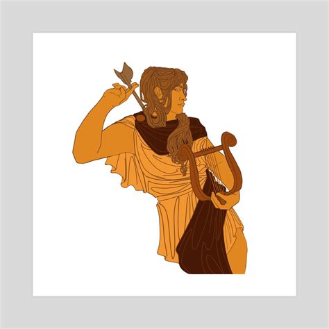 Phoebus Apollon Greek Vase Sticker Vers An Art Print By Jay Campbell