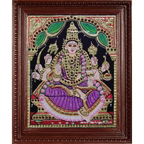 Vijaya Lakshmi Tanjore Painting Buy Vijayalakshmi Tanjore Painting