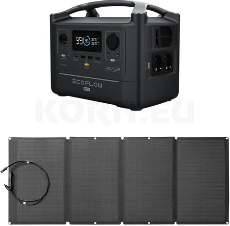 Ecoflow River Max 1x Ecoflow 160w Solar Panel