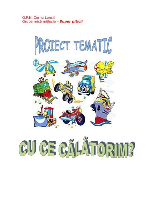 Pdf Proiect Tematic Cu Ce Calatorim Dokumen Tips