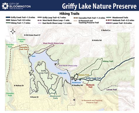 Griffy Lake Loop Trail And Accessible Fishing Pier City Of