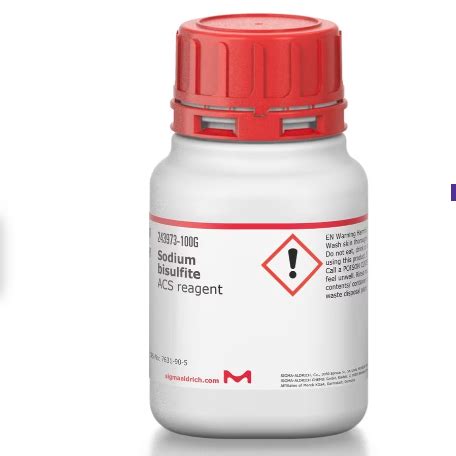 Sodium Bisulfite Acs Reagent Mixture Of Nahso And Na S O Sigma