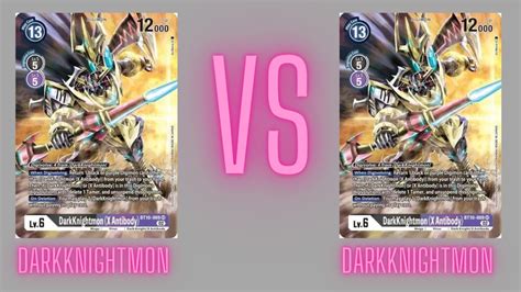 Digimon Tcg Darkknightmon Vs Darkknightmon Youtube