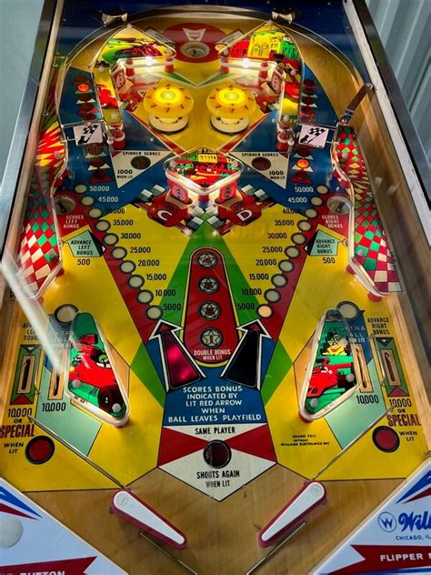 1976 Williams Industries Grand Prix Pinball Machine Pcarmarket