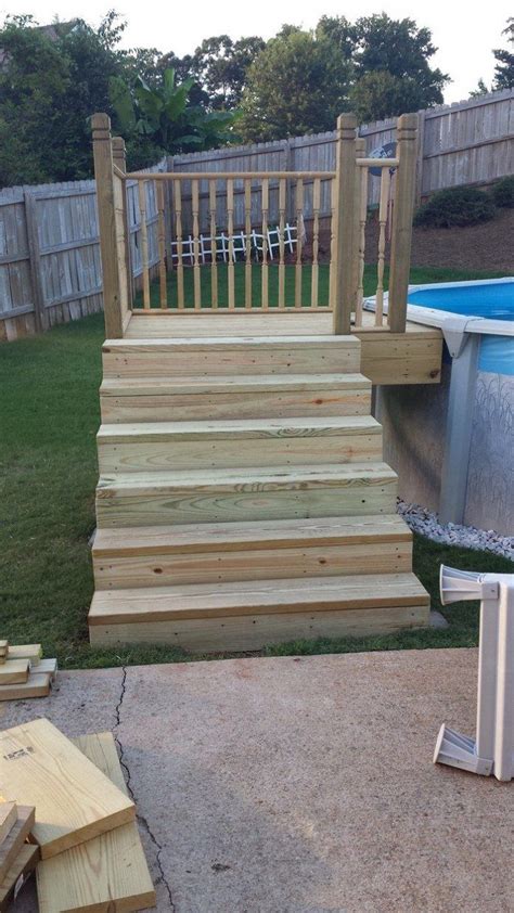 Building An Inexpensive Above Ground Swimming Pool 3 Essential Components Pool Steps Diy