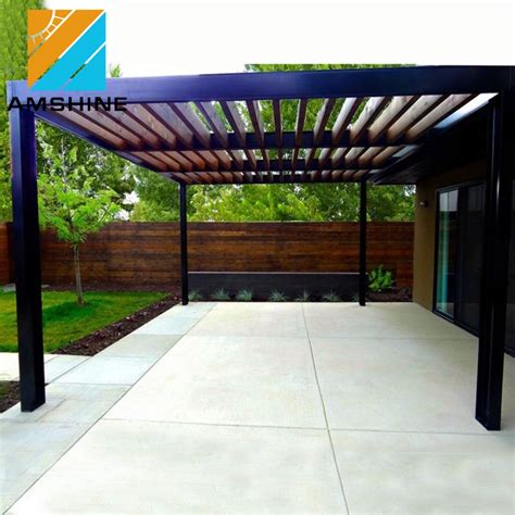 Customized Pavilion Bioclimatic Gazebos Sun Shading Aluminum Deck Patio