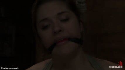 Blonde In Full Suspension Hogtie